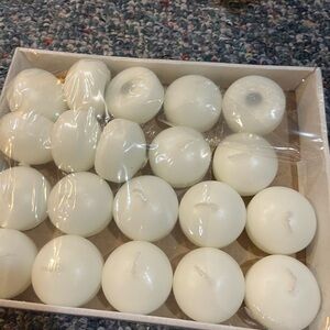 Set of White Round Tealight-Style Floating Candles(20)